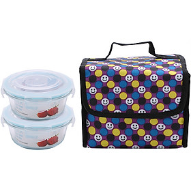 Mua Bộ 2 Hộp Thủy Tinh Chịu Nhiệt KLOCK KV400 (2 x 400ml) Tặng Túi Giữ Nhiệt