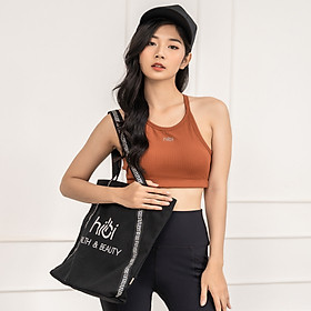 Áo bra tập yoga gym Hibi Sports BA508 kiểu cổ yếm ba lỗ, kèm mút ngực