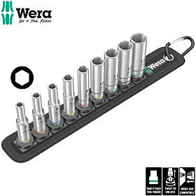 Mua Bộ đầu tuýp dài 1/4  gồm 9 cái Belt A Deep 1 socket set Wera 05004525001