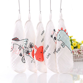 Set 5 khăn mặt xô 6 lớp sợi tre cho bé