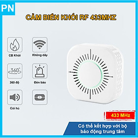 Mua Cảm biến báo khói không dây RF433 kết hợp với bộ báo động chống trộm Tuya