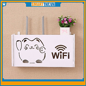 Mua Kệ wifi treo tường hình mèo thần tài may mắn