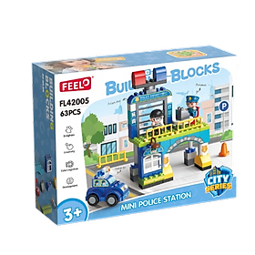 FEELO - 42005 - Lắp Ráp Đồn Cảnh Sát (63 Chi Tiết)