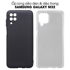 Ốp lưng Dẻo TPU Dành cho Samsung Galaxy M32 Silicon Dẻo Đen và Dẻo Trong Handtown - Hàng Chính Hãng