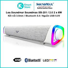 Mua Loa Soundbar SoundMax SB201  LED RGB. Bluetooth 5.0- Hàng chính hãng