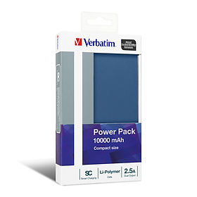 Mua Sạc dự phòng Verbatim 10 000 mAh  2.5A  2xUSB 1xMicro USB- Hàng Chính Hãng