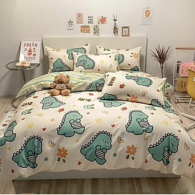 Bộ Set Chăn Ga Giường Và Vỏ Gối Cotton ADU79 Bedding Đủ Kích Thước Trải Nệm mềm mịn 1m4, 1m6, 1m8 CÓ VỎ CHĂN Mềm Mại Mịn Màng - Ko vỏ ôm