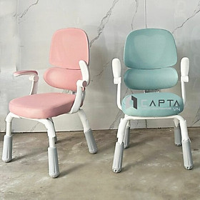 Mua Ghế học sinh chống gù chống cong vẹo cột sống màu xanh dương CE1026-M Nội thất Capta Ghế học sinh lưng lưới nệm vải màu xanh dương đẹp hiện đại lưng công thái học lưng kép chống đau mỏi lưng cho bé tiểu học trung học cơ sở