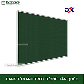 Bảng Từ Xanh Viết Phấn Tân Hà - KT 100x120cm - Bảng Tân Hà - Tặng Kèm Phụ Kiện