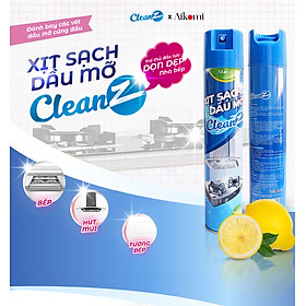 Bình xịt tẩy rửa lau dầu mỡ nhà bếp CleanZ đa năng 450ml