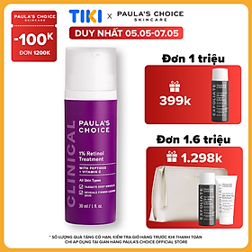 Tinh chất chống nám và nếp nhăn độc đáo Paula's Choice Clinical 1% Retinol Treatment 30ml