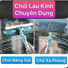 Mua Cây Lau Kính Cán Dài  Gạt Chùi Kính 2 Mặt Chuyên Dụng Cao Cấp  Tăng Giảm Chiều Dài 112-160 cm  Xoay 180 Độ - Hàng Chính Hãng