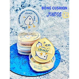 Bông phấn mút cushion trang điểm họa tiết hoạt hình CHÚ VỊT Sponge Puffs mềm mại độ co giãn cao