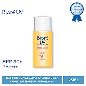 Bioré Sữa Chống Nắng Bảo Vệ Hoàn Hảo DƯỠNG ẨM Biore UV SPF50+/PA+++ 25ML