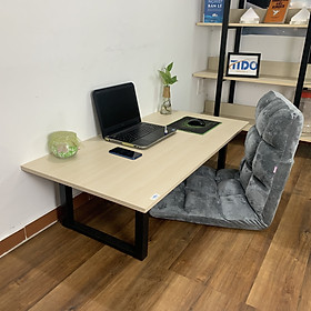 Mua Bộ bàn ghế làm việc ngồi bệt chữ U TIDO TI - BBCU - Chân sắt chữ U gấp gọn  chắc chắn - Mặt bàn có 5 màu với 3 kích thước 80  100  120 Cm