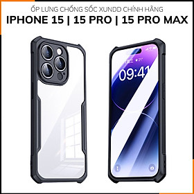 Ốp lưng ip 15 ip 15 pro 15 pro max chống sốc xundd bảo vệ camera chống ố vàng phụ kiện huỳnh tân store