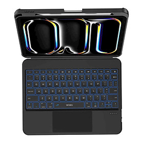 Bao da bàn phím tháo rời WiWu Combo Pro 360 độ cho Gen 11 / A16 , Pro M4 , Air 7/6/5/4 , 11 inch M1/M2 kèm giá đỡ