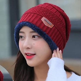 Nón len nữ, mũ len nữ thời trang Hàn Quốc dn19122404