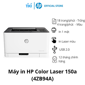 Hình ảnh Máy in màu HP Color Laser 150a,1Y WTY_4ZB94A – Hàng chính hãng