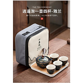 Mua Bộ Ấm Chén Quay 360° Có Thể Mang Theo Du Lịch Vô Cùng Tiện Lợi - AC.130