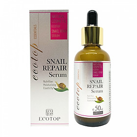 Huyết Thanh Đậm Đặc Phục Hồi Da Chống Lão Hoá Ecotop Snail Repail Serum 50ml