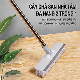Mua Cây chà sàn nhà tắm đa năng 2 trong 1  chổi cọ sàn và gạt nước Kitimop-Z3