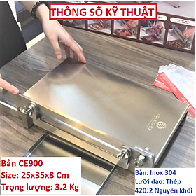 Mua Bàn dao chặt gà  chặt chân giò  thái thịt đông lạnh đa năng - Bản đặc biệt Size 26X35 Cm. 4.2 Kg