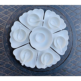 Mua Bộ Hoa Mặt Trời Sư Minh Châu đầy đủ bát thìa như ảnh   bầy cơm cúng bầy bàn ăn cực đẹp