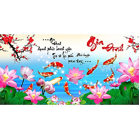 Mua Tranh thêu chữ thập gia đình hạnh phúc bình yên LV3512 90 x 50 cm chưa thêu