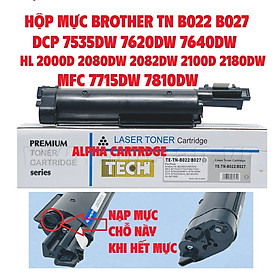 Hộp mực TN B022 B027 - Mực in Brother DCP 7535dw 7620dw 7640dw-HL B2000d B2080dw 2082dw 2100d 2180dw -MFC 7715dw 7810dw Hàng chính hãng Alpha Cartridge