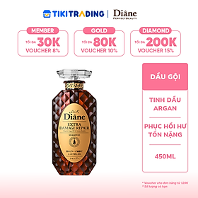 Dầu gội phục hồi tóc hư tổn nặng Moist Diane Extra Damage Repair (Dùng cho tóc sử dụng hóa chất uốn, nhuộm, ép) 450ml