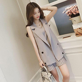 Set đầm dập li vest ghile - KB2912