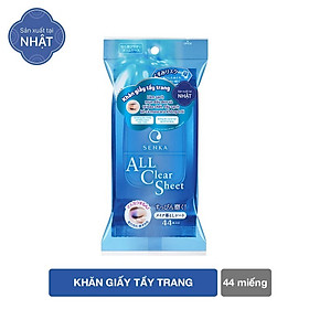 Khăn giấy tẩy trang SENKA CLEANSING SHEET - 44 sheets 15836 tặng Mặt nạ dưỡng da The Faceshop Real Nature (1 miếng)