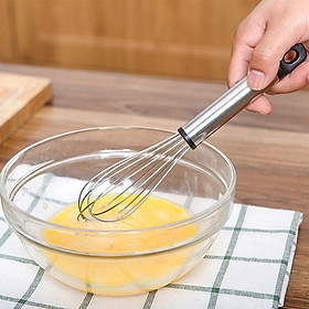 Mua Cây Phới Lồng Đánh Trứng Lưới INOX - Cán Dày Móc Treo Đen/Xanh lá - Dụng Cụ Đánh Bột Nhỏ Gọn