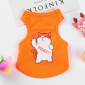 Quần áo chó mèo thú cưng - Áo ba lỗ dễ thương