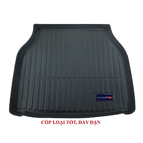 Thảm lót cốp xe ô tô Jaguar XJ nhãn hiệu Macsim chất liệu TPV cao cấp màu đen (07)