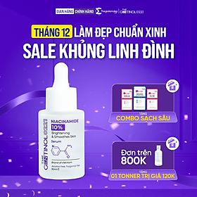 Serum trắng hồng da Niacinamide kiểm soát dầu, mụn, dưỡng trắng, giảm nếp nhăn, trẻ hóa làn da The Gentinol 0221 30ml