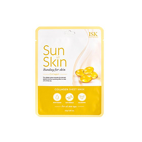 Mặt nạ giúp sáng da và mờ nếp nhăn ISK SUNSKIN COLLAGEN SHEET MASK 23ml - Hàn Quốc Chính Hãng