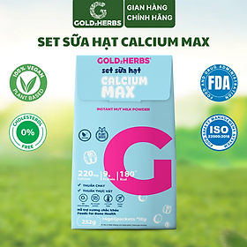 [Hàng chính hãng] Set sữa hạt chắc khỏe xương GoldzHerbs Calcium Max, bổ sung Canxi - 15 gói/ 252g/ 500g