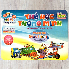 Thẻ Học Thông Minh Song Ngữ Anh Việt Theo Phương Pháp Glenn Doman Cho Bé - Chủ Đề Phương Tiện Giao Thông