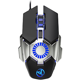 HXSJ J700 Macro Programmable Gaming Mouse Colorful Breathing Light Gaming Mouse with Adjustable DPI for PC Notebook