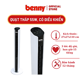 Mua Quạt Tháp Benny BF-TW2R  55W  3 Tốc Độ Gió Hàng chính hãng  Có điều khiển từ xa. Bảo hành 1 năm