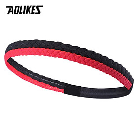 Băng đô băng trán thể thao Yoga AOLIKES A-2102 thấm mồ hôi có Silicone chống trượt Sport sweatband