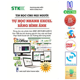 [Download Sách] Tin Học Cho Mọi Người - Tự Học Nhanh Excel Bằng Hình Ảnh ( Tặng sổ tay)