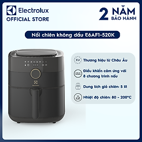 Mua Nồi chiên không dầu Electrolux E6AF1-520K - Dung tích giỏ chiên 5 lít - 8 chương trình nấu  Hàng Chính Hãng 