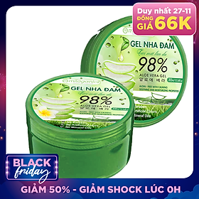 Combo 2 Gel Nha Đam Tươi Mát Làn Da Milaganics (300ml/Hộp)