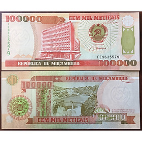 Mua Tiền Xưa Mocambique 100 000 Meticais 1993  Tiền Xưa Sưu Tầm 