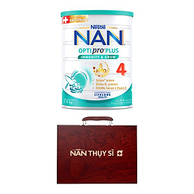 Sữa bột Nestlé NAN OPTIPRO PLUS 4 1500g lon với 5HMO Giúp tiêu hóa tốt +