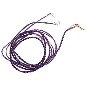 3.5mm Audio Cable Repair Braided Update Cord for Shure Earphone Colorful