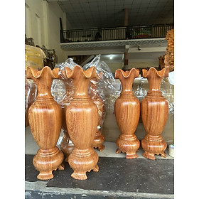 Mua Cặp lục bình gỗ hương đá nguyên khối cao 60